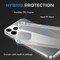 Crystal Clear Case for iPhone 14, 14 Plus, 14 Pro, 14 Pro Max, Shock Absorption Bumper, Soft Flexible TPU, Anti-Drop, Anti-Fingerprint, 3600 Shockproof, Screen & Camera Protective, Transparent Protective Back Cover, For all iPhone 14 models